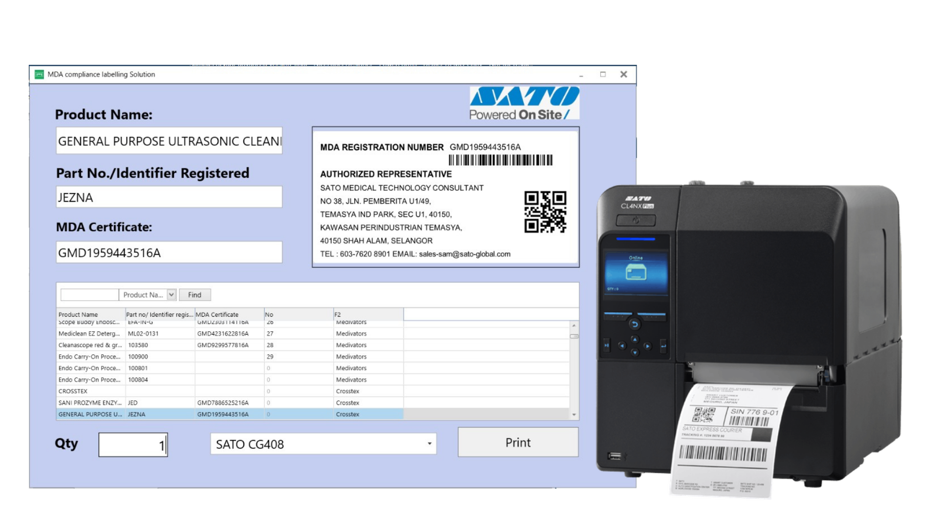 SATO Medical Device Barcode Labelling Solution SATO AutoID Malaysia