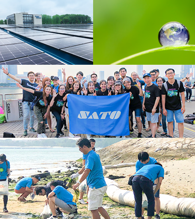 SATO Asia Pacific adopts environmental policies, management systems (ISO 14001) in line with our global environmental policy. We also engage our stakeholders and employees by actively organizing activities to promote sustainability efforts and awareness. 