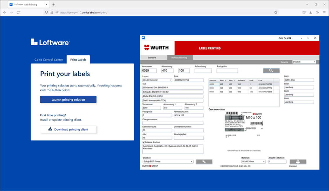 1. Loftware NiceLabel 10.5